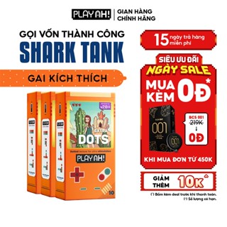 Combo 2 hộp/3 hộp Bao cao su PlayAh Extra Dots Thêm Gai Hộp 10 nhiều gai nhiều gel tăng cực khoái