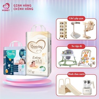  Combo 4 Tã bỉm quần dán Gooby ngày - đêm Extra Premium đủ size NB S M L XL XXL cho bé từ 4-20kg 