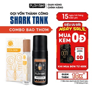 Combo Dung Dịch Vệ Sinh Nam PlayAh hương nước hoa Franklin/Mint Whisper tạo bọt 100ml