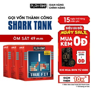 Combo 2 hộp/3 hộp Bao Cao Su PlayAh True Fit Ôm Sát Hộp 3 Bao size 49mm