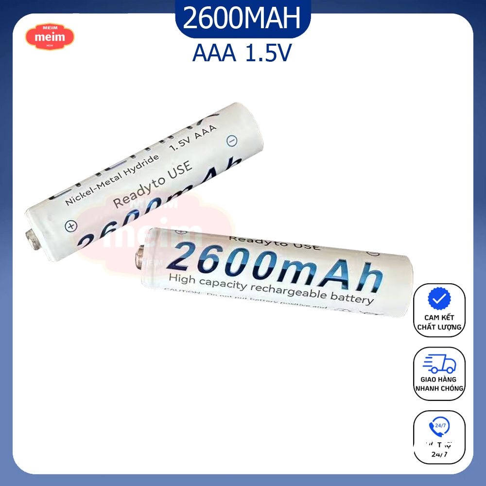 Pin AAA ENEMAX 2600mAh 1.5V - Pin Sạc - Sản xuất tại Nhật Bản - Dùng Cho Đèn, Đồ Chơi, Mouse, Remote