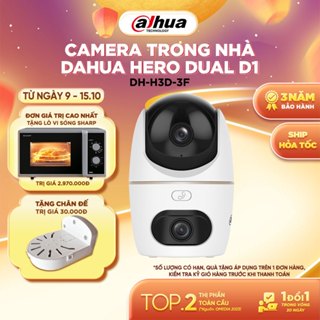 Camera Wifi Dahua Hero Dual D1  2 Mắt Kép 6MP/10MP Xoay 360 độ ,Đàm thoại 2 chiều , Chạm để gọi,  H3D/H5D