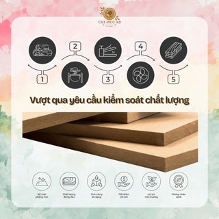 [catmocan] Bảng Gỗ dày 6mm A2, A3, A4 Kê Giấy Vẽ - Gỗ MDF Cốt Nâu
