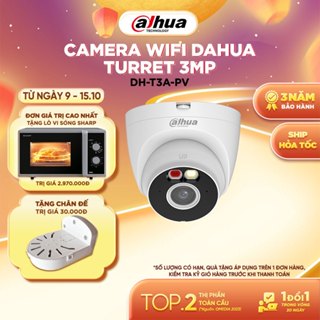 Camera Wifi Dahua Turret (3MP/5MP) I Đàm thoại 2 chiều | Phát hiện người | Báo động đèn/còi [DH-T3A-PV/T5A-PV]