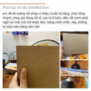 [catmocan] Bảng Gỗ dày 6mm A2, A3, A4 Kê Giấy Vẽ - Gỗ MDF Cốt Nâu