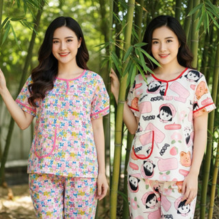 ĐỒ BỘ NỮ MẶC NHÀ - TOLEXINH [40kg-73kg] set bộ tole tay ngắn quần dài (dài quần 95cm) - Vải tole loại 1- FORM VỪA