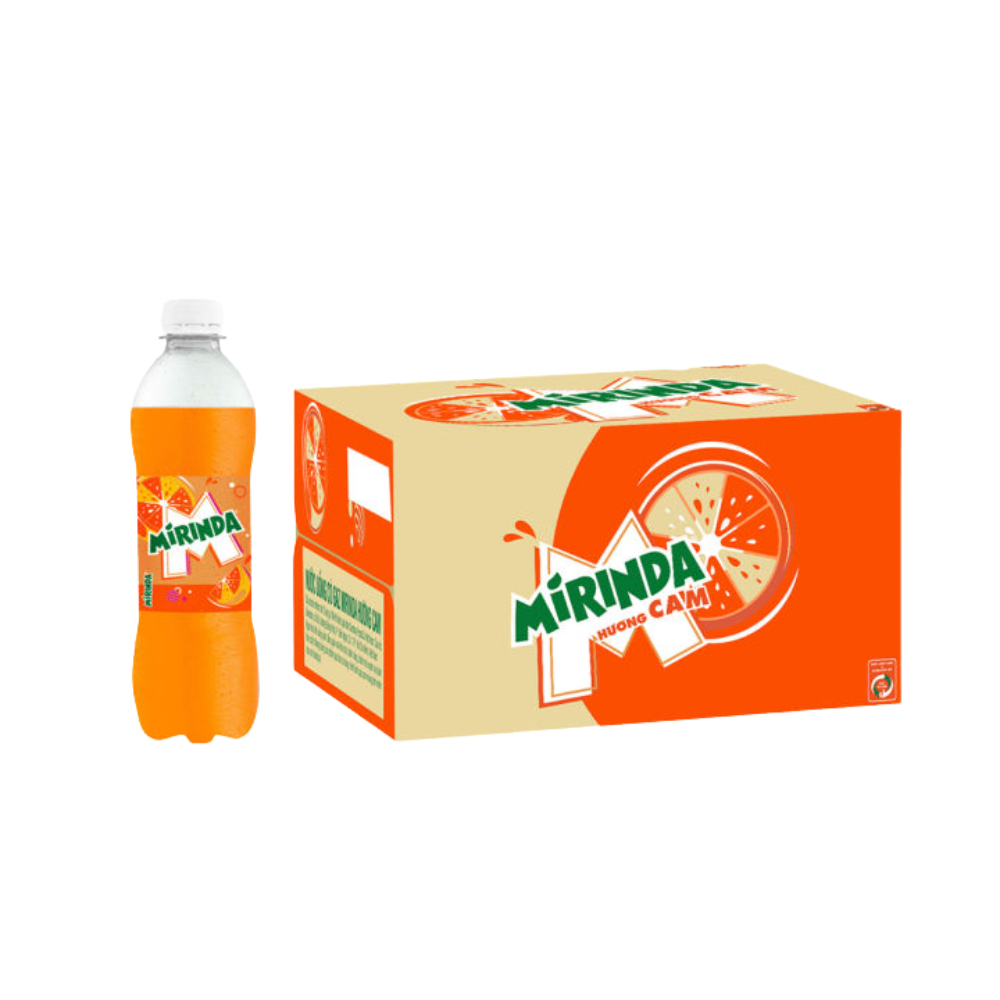 Thùng 24 chai nước ngọt Mirinda cam 390ml (HT)