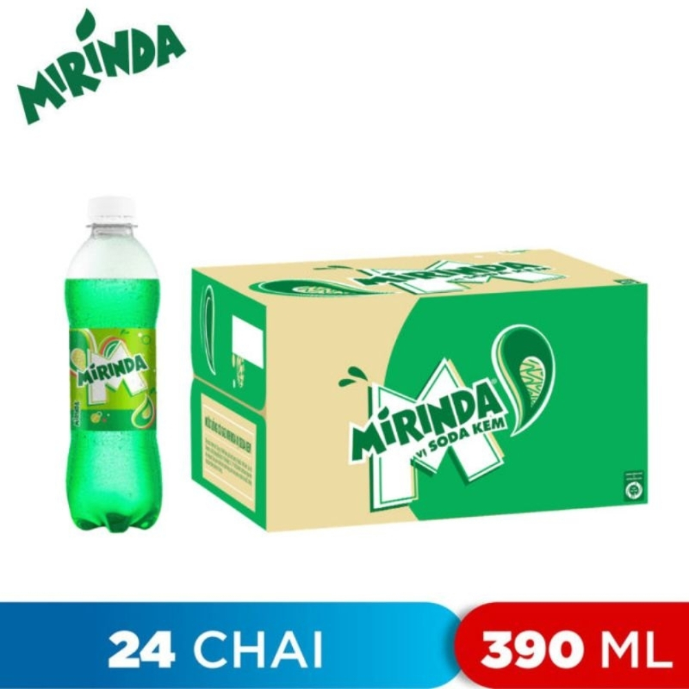 Thùng 24 chai nước ngọt Mirinda soda kem 390ml (HT)