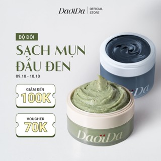 Combo Làm Sạch Hỗ Trợ Giảm Mụn Đầu Đen & Lỗ Chân Lông Daoida - Kem Tẩy Trang 75g & Bánh Rửa Mặt 120g