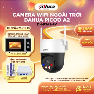 Camera Wifi Ngoài Trời Dahua Picoo A2 3MP/5MP, Đàm thoại 2 chiều, Chống nước IP66,Cảnh báo đèn và còi [P3AS/P5AS]