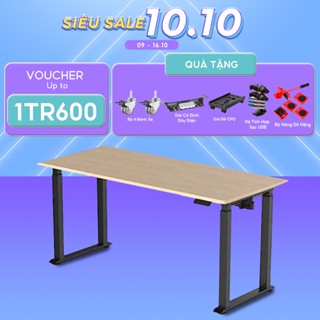 Bàn nâng hạ chiều cao iCockpit FEL 1880. Bàn nâng hạ 4 chân 2 mô tơ tải trọng 150kg