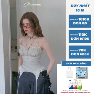 Piper Top - Remmus | Áo hai dây corset nữ dáng ôm, phong cách tiểu thư cho nữ