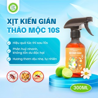  Xịt Diệt Gián Kiến Côn Trùng Đuổi Ruồi Muỗi Kiến Sinh Học Thảo Mộc 10S An Toàn Cho Mẹ Và Bé 300ML 