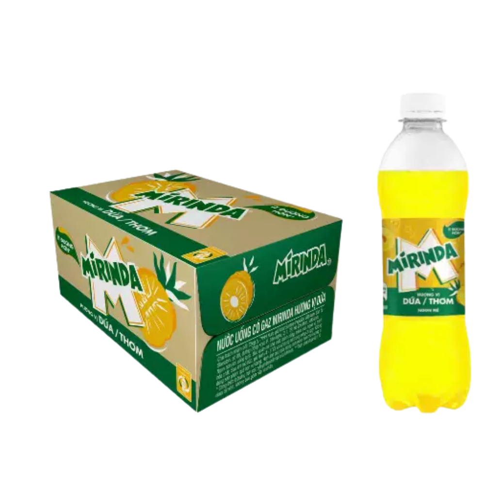 Thùng 24 chai nước ngọt Mirinda dứa 390ml (HT)