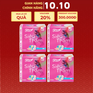[Diana] Combo 4 gói Băng vệ sinh Diana siêu thấm siêu mỏng / Sensi Cool Fresh / Mama