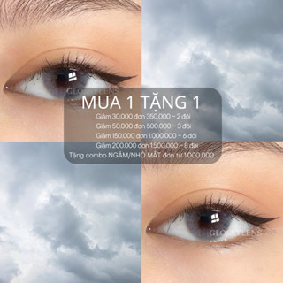 MUA 1 TẶNG 1 - Kính áp tròng EL GRAY Lens 3 tháng - Giãn nhẹ