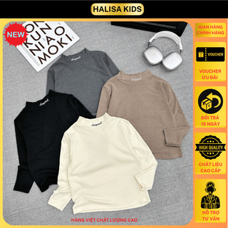 Áo Giữ Nhiệt Bé Trai Halisa Kids Chất Zip Lông Thỏ Mềm Mịn Ấm Áp 17-65kg