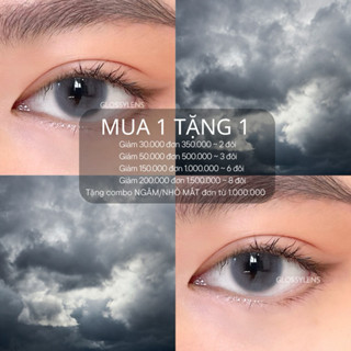 MUA 1 TẶNG 1 - Kính áp tròng DB GRAY Lens 3 tháng - Áp tròng