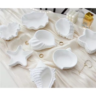 Khay Thạch Cao Hình Ốc 406 Cao Cấp Decor đựng đồ Trang trí, Trang sức, Chụp ảnh sản phẩm