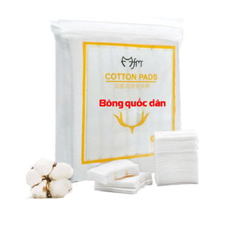 Bông tẩy trang 3 lớp COTTON 222m , Bông tẩy trang 222 miếng cotton P0055