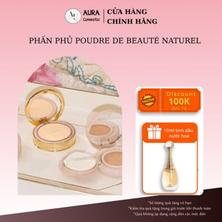 Phấn Phủ Poudre De Beauté Naturel kiềm dầu lâu trôi kháng nước 10g Chính Hãng Aura Comestic