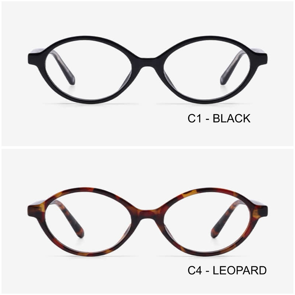 CHÍNH HÃNG - RIETI KÍNH MẮT ERICA - C1 BLACK / C4 LEOPARD - Gọng đen hoặc nâu beo đồi mồi, tròng kín