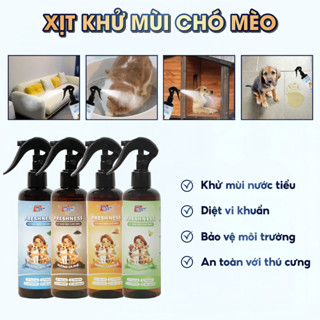 Xịt Khử Mùi Nước Tiểu Chó Mèo Diệt Khuẩn Khử Mùi Chậu Cát Hôi Khai và hỗ trợ Pet đi vệ sinh đúng chỗ
