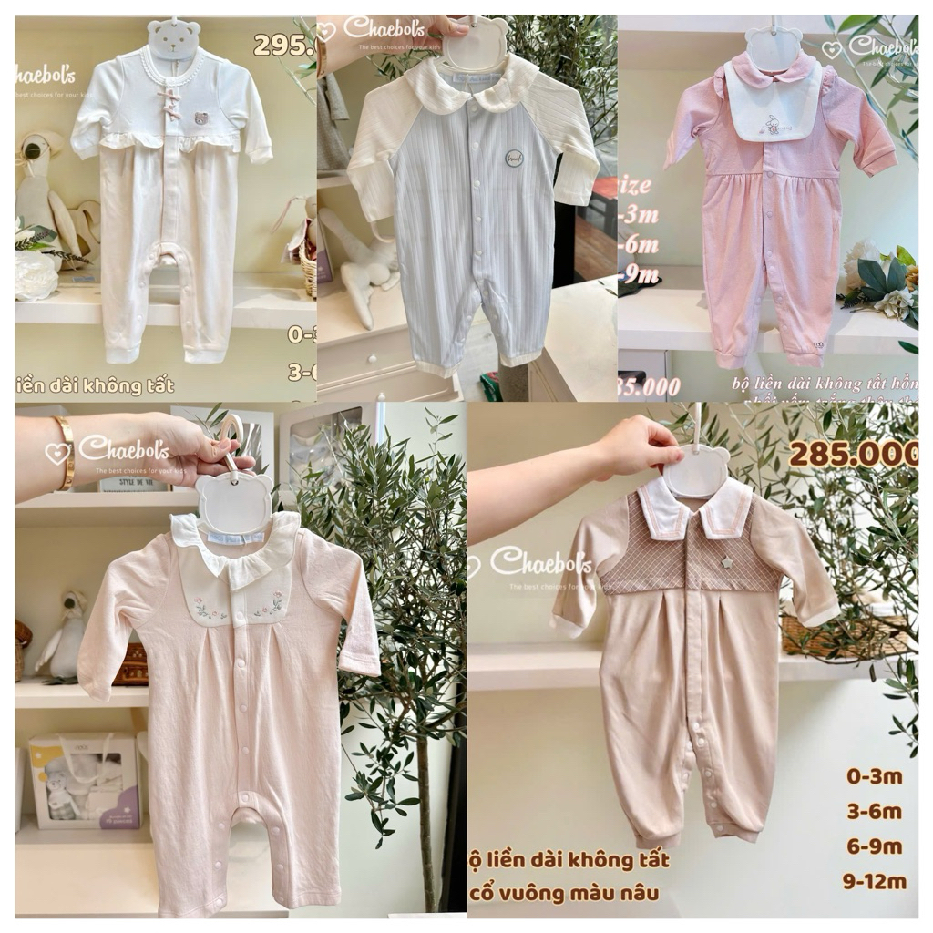 Nous - Body dài tay không tất Premium  và Petit a Petit cho bé sơ sinh đến 18 tháng ko