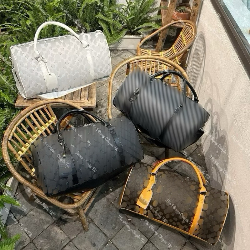 Túi trống du lịch nhiều hoạ tiết size 50 siêu sang chảnh đa năng tiện dụng