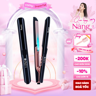 Máy duỗi tóc ion âm Camy Vibe Pro ép tóc chuyên nghiệp chuẩn salon, công nghệ rung không gây rít tóc