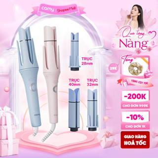 Máy uốn tóc xoăn tự động Camy Zesty 3in1, 3 trục thay đổi linh hoạt đường kính uốn 28mm, 32mm, 40mm