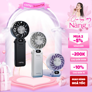 Quạt cầm tay tích điện Camy NippyGo, quạt mini sò lạnh làm mát 3600mAh tốc độ gió cao tiếng ồn thấp