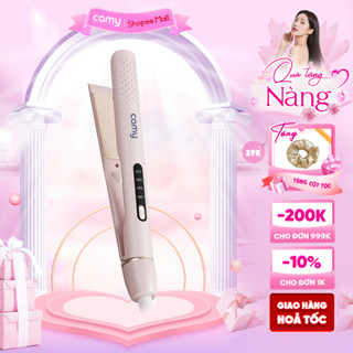 Máy ép tóc ion âm Camy Lora duỗi tóc tạo kiểu uốn xoăn tấm ép ceramic bảo vệ tóc bảo hành 12 tháng