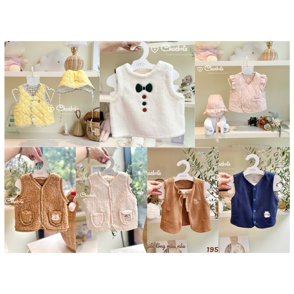 Áo Gile Nous nhiều màu 3M-24M