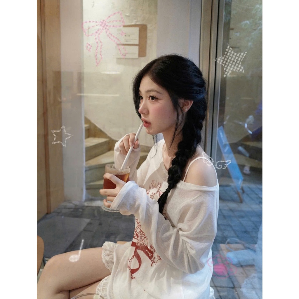 [ĐỢI 10 NGÀY]- Set áo giấy xuyên thấu/ Váy viền ren