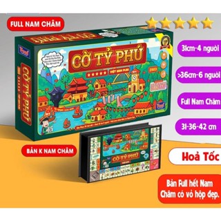  Bộ Cờ Tỷ Phú Việt Nam Plus Monopoly 34 thẻ tỉnh thành Size 31,36,42cm - Chiến lược kinh doanh 