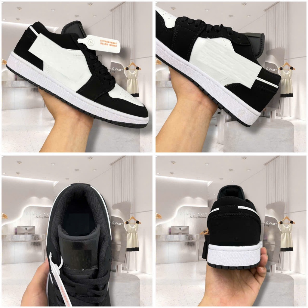 (Tặng Hộp Bảo Vệ)Giày jd1 low panda t nam nữ size 36>43, giày jd nam nữ bản c.cấp full box