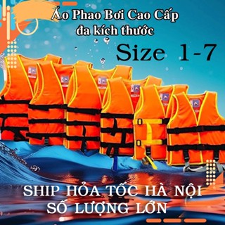 Áo phao xốp cứu hộ cao cấp size 1-7 , áo phao tập bơi cho trẻ em và người lớn - An toàn hơn cho gia đình - Sẵn sl lớn