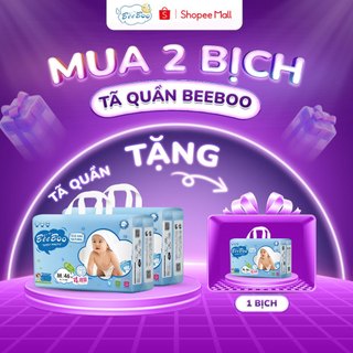  Full size Tã Bỉm Quần BeeBoo siêu thấm hút 1000ML size M XXL XXXL cho bé từ 4kg - 25kg. Mua 2 tặng 1 