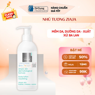  Nhũ Tương Toàn Thân 1% Ure Ziaja Med Atopic Skin Dermatological Formula - Làm Mềm Da  Chai 400ml  