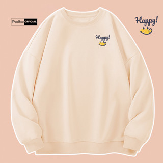  Áo Sweater Hoa Hồng Nam Nữ By PEABOO Unisex Chất Nỉ Lót Bông Form Rộng 