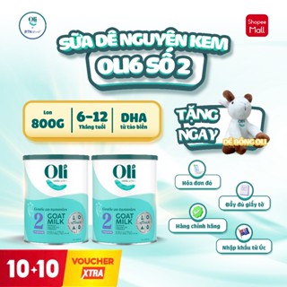 COMBO 2 LON SỐ 2 | Sữa Dê Công Thức Nguyên Kem Đạm A2 Oli6 chứa HMOs – Bé Êm Bụng Dễ Tiêu HóaTăng Sứ