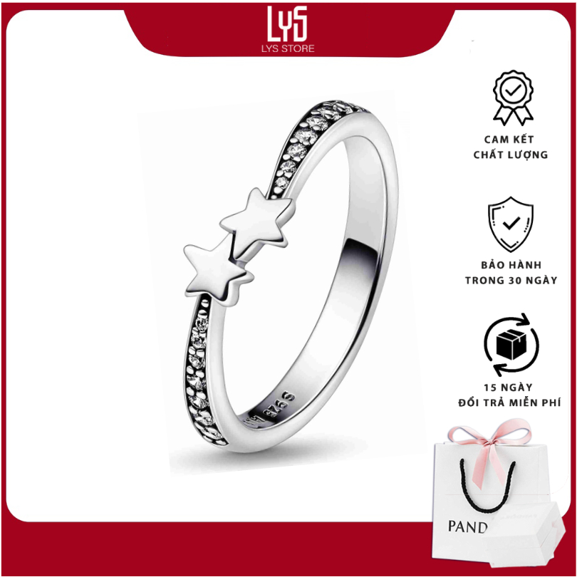 Nhẫn bạc nữ Lys Shooting Stars Sparkling 8163SV - Nhẫn Bạc cao cấp S925 ALE