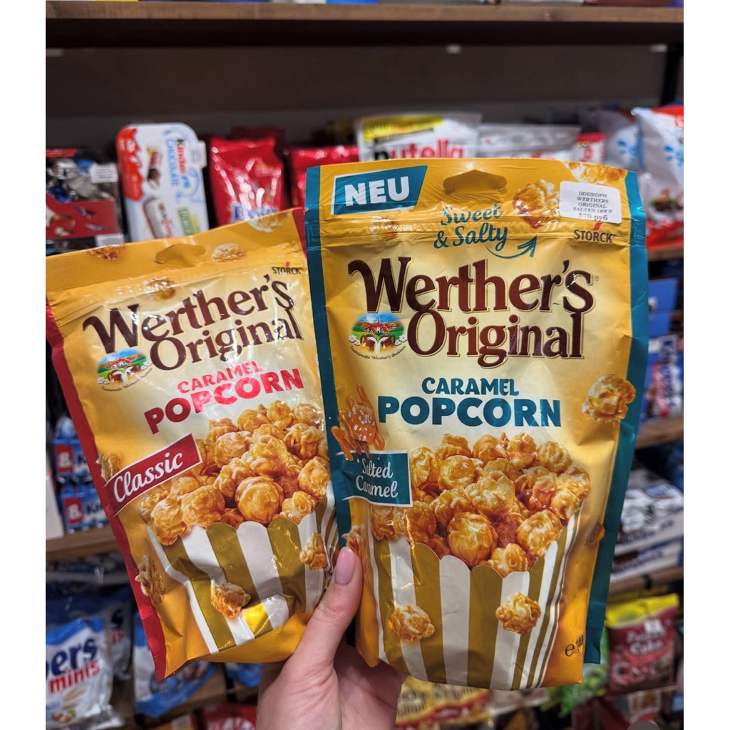 Bắp rang phủ caramen Werther’s Original Popcorn 140g