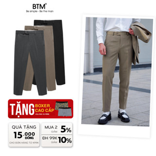 Quần Tây Nam BTM Basic Casual - Vải Tuýt Si Form Slim Fit Ôm Gọn - Mã 166B.25