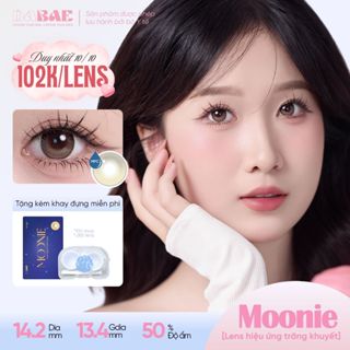 Kính áp tròng DABAE lens mắt màu nâu ánh trăng 3 tháng DIA 14.2mm có độ 0-8 MOONIE