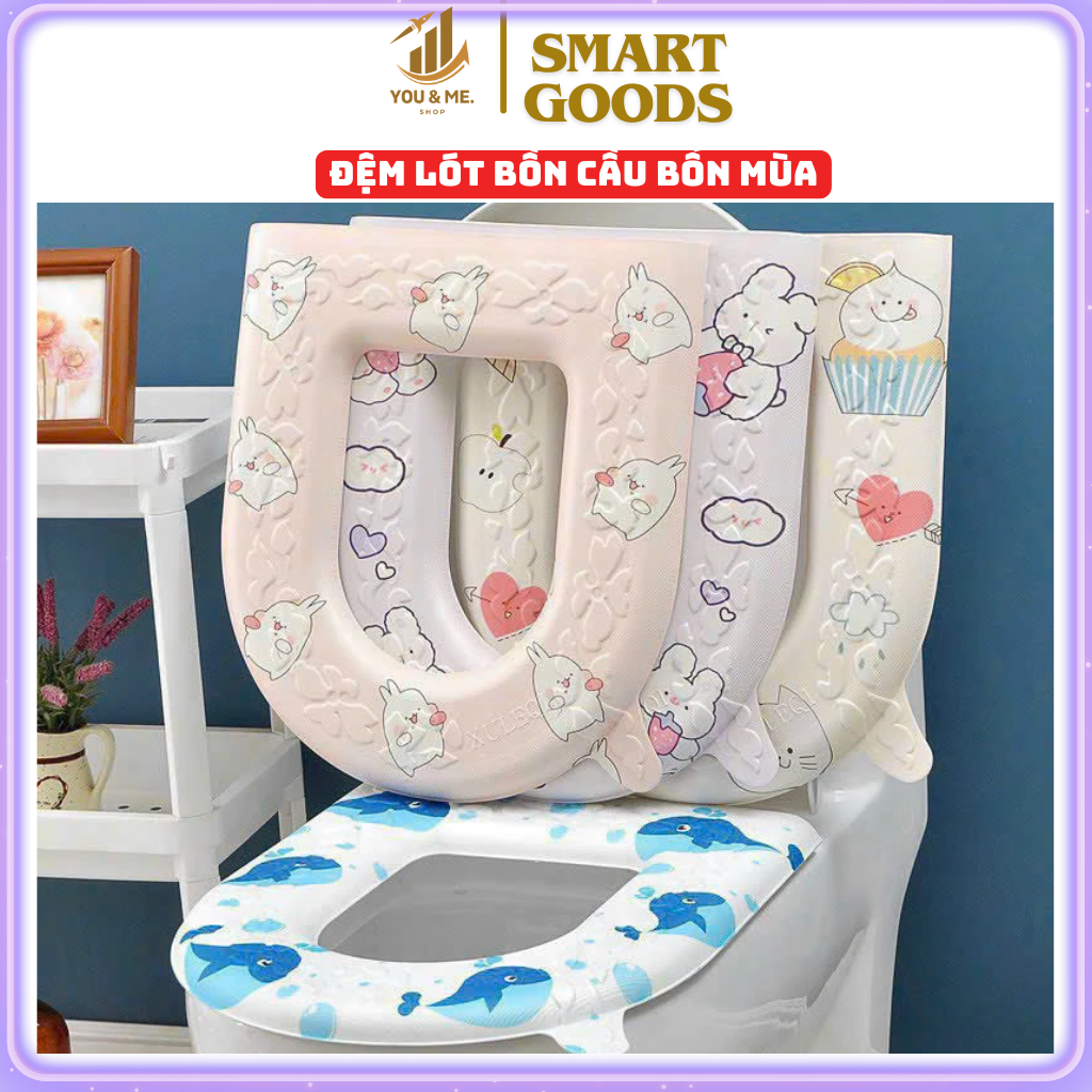 Đệm lót bồn cầu bốn mùa,tấm lót bồn cầu chống lạnh phổ thông chống thấm nước lót bồn cầu