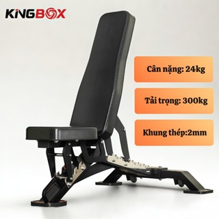 Ghế tập tạ Đa Năng JL18, Ghế tập tạ chịu lực 300kg, Hộp Thép nguyên khối 2mm ( Bảo Hành 24 Tháng )