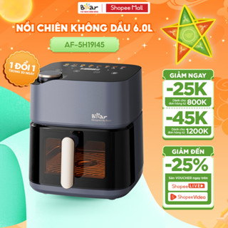 Nồi Chiên Không Dầu Bear 6L Lò Nướng Nồi Chiên Hơi Nước Nồi Chiên Lò Chiên Không Dầu Nướng Bánh AF-5H19I45