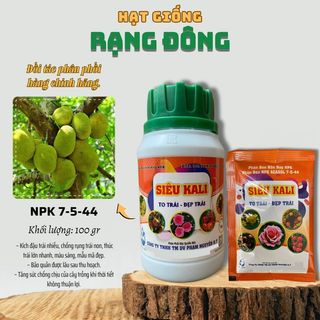  Phân Bón Siêu Kali TOTT - Giúp cây bung nụ kích ra hoa nuôi trái dưỡng hoa hiệu quả - Hạt giống Rạng Đông 